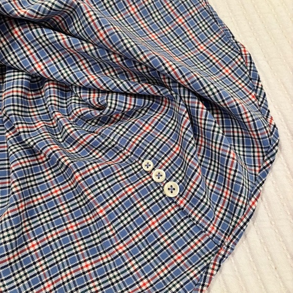 Ralph Lauren Mens Blue Checkered Plaid Button Down Colored Pony Size Medium - Picture 7 of 11
